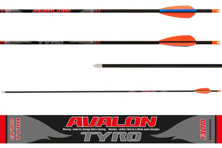 avalon tyro rts arrows | ready to shoot carbon arrows for beginners
